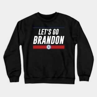 Funny Let's Go Brandon! Meme Retro Vintage US Flag Crewneck Sweatshirt